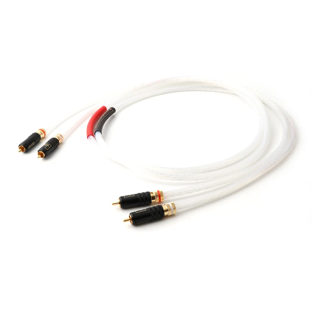 Пара X402 5N посеребренный RCA аудио кабель HIFI для подключения с кабель|rca interconnect