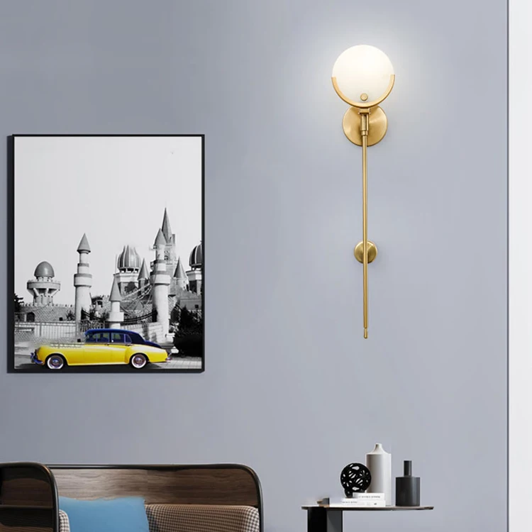 

Nordic light luxury corridor led lighting modern aisle bedroom wall lamp simple stairs living room background wall lamps