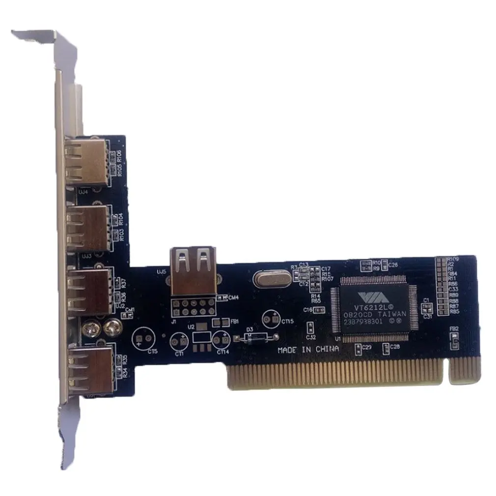

4 порта PCI-E к USB 2,0 HUB PCI Express, адаптер расширения, конвертер USB2.0, новый бесплатный диск 5