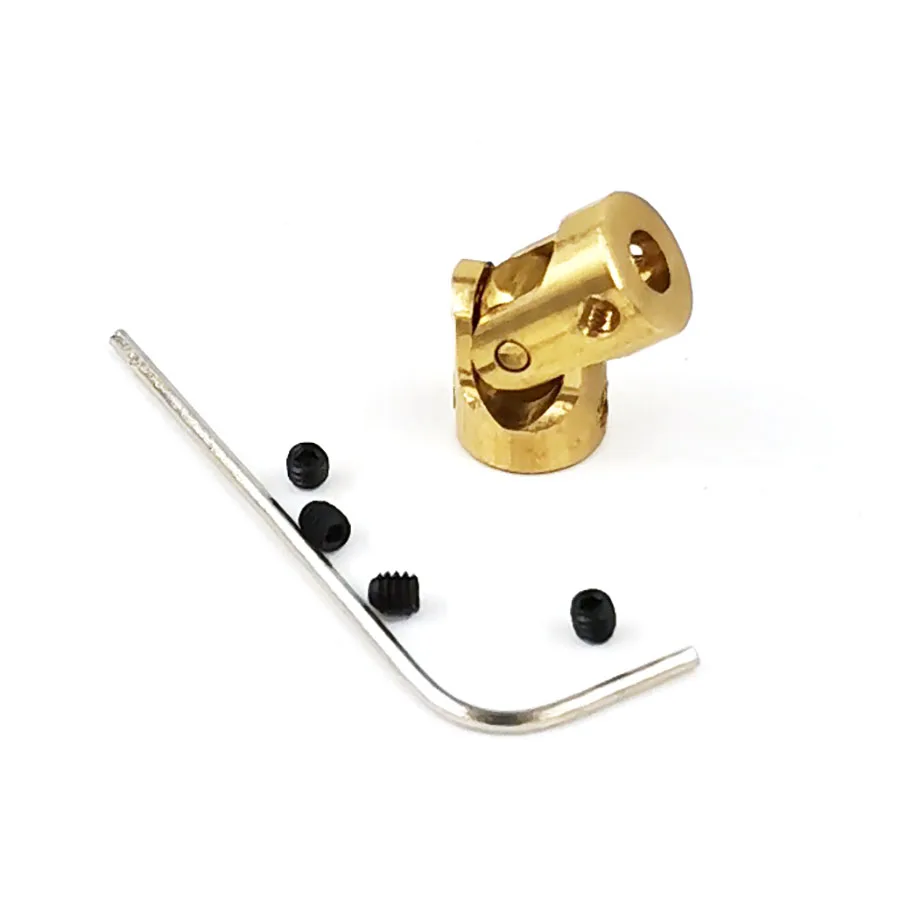 

Латунный универсальный шарнир 3-3 мм, микро медь муфта карданного вала, детали для игрушек, аксессуар