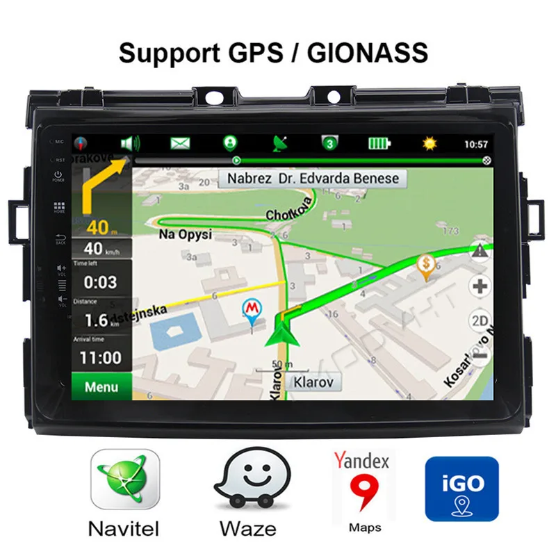 YMODVHT 9 дюймов 4 Гб + 64 ГБ Android 0 автомобильный DVD-радиоприемник для Toyota
