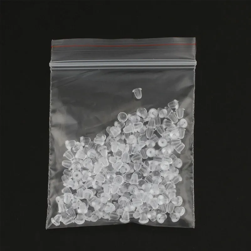 200 шт./лот силиконовая резиновая серьга с застежкой стильные серьги в виде гайки