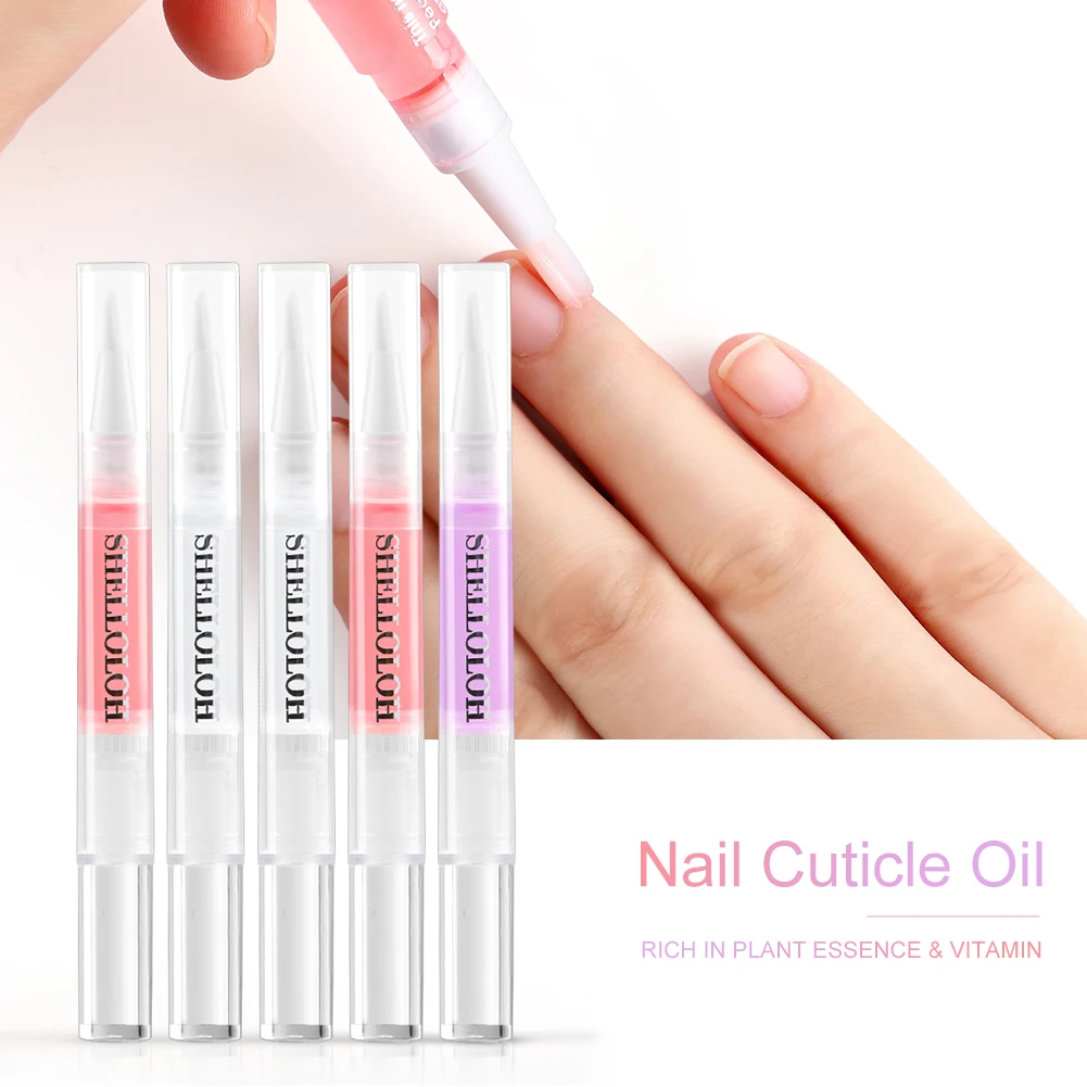 

SHELLOLOH Nail Cuticle Oil Softener Nutritional Skin Treatment Protector Nail Art Revitalizer Care Tools Flavor Varnish Care Pen