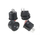 4 шт.лот 4 styleKCD1-105 16 мм 2 штырька 250 В 3A выключатель лодки с защелкой SPST вкл.ВЫКЛ. Мини круглый Кулисный переключатель положение медные ножки