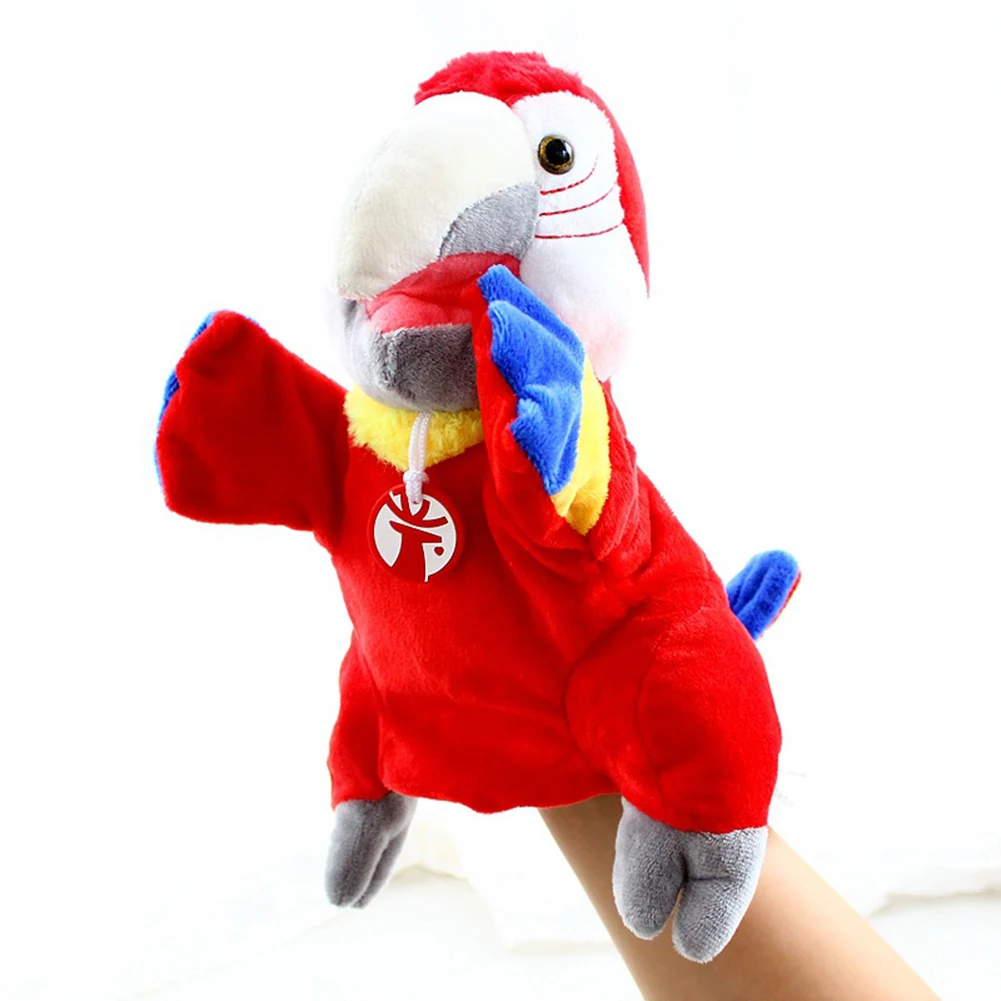 Имитация мягкой птицы попугай плюшевый рукав ручная кукла мягкая игрушка