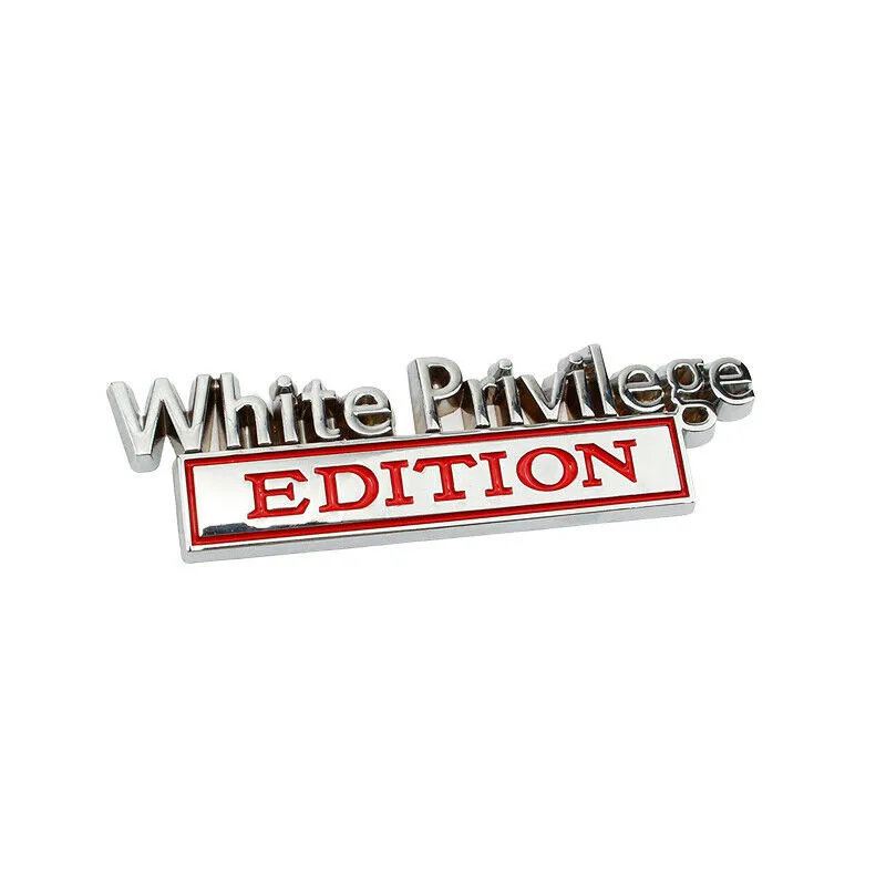 

Fender Badge Letter White Privilege Edition Truck Universal Waterproof