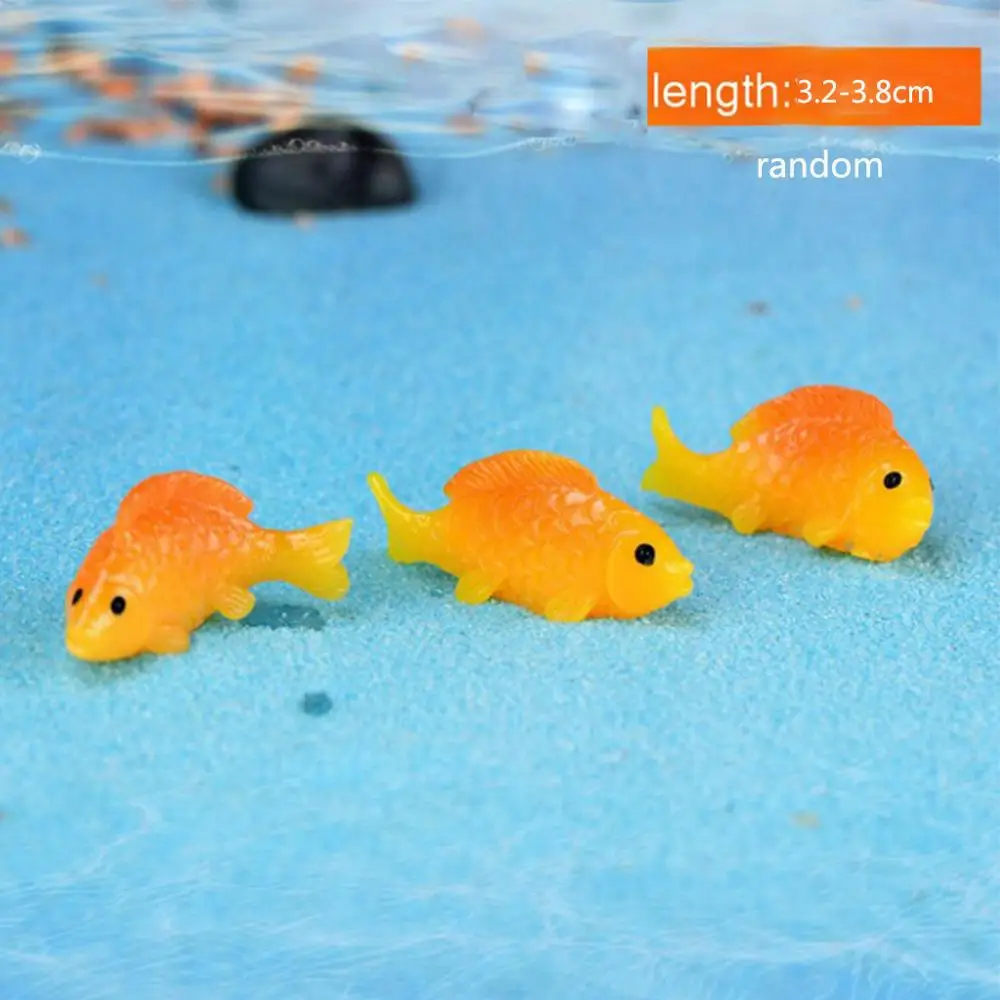 Милые миниатюрные рыбки листья лотоса 2 шт. украшения для аквариума полимерные