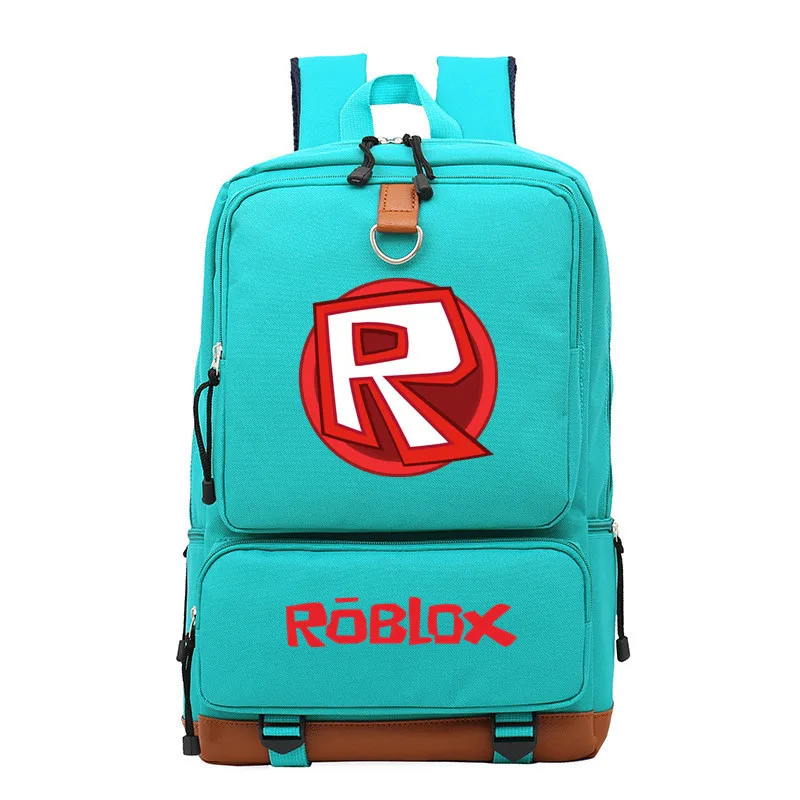 Повседневный холщовый женский рюкзак ROBLOX, уличные дорожные сумки, однотонные простые мужские школьные портфели для студентов