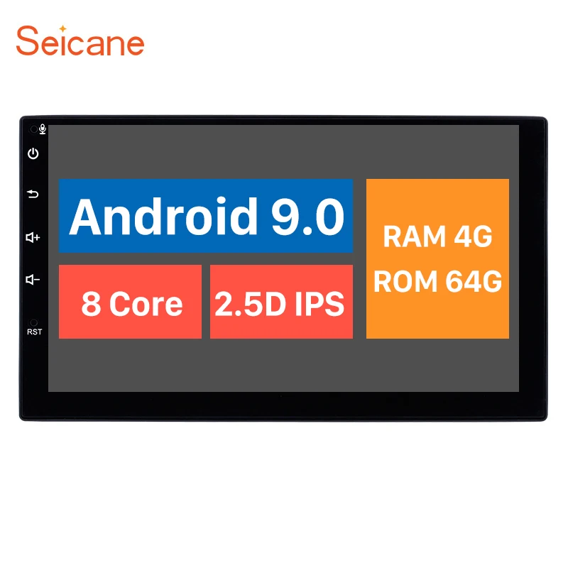 Seicane Android 9,0 2 Din универсальный gps навигатор 4G 64G Автомобильный Радио плеер для NISSAN TOYOTA Daihatsu Perodua 7 дюймов сенсорный экран