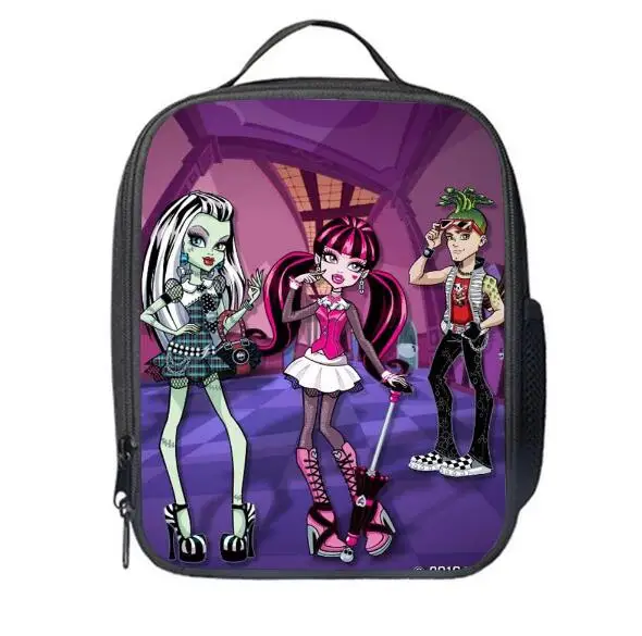 Изолированная сумка для ланча Monster High Детская тоут ланчбокс пикника удобный