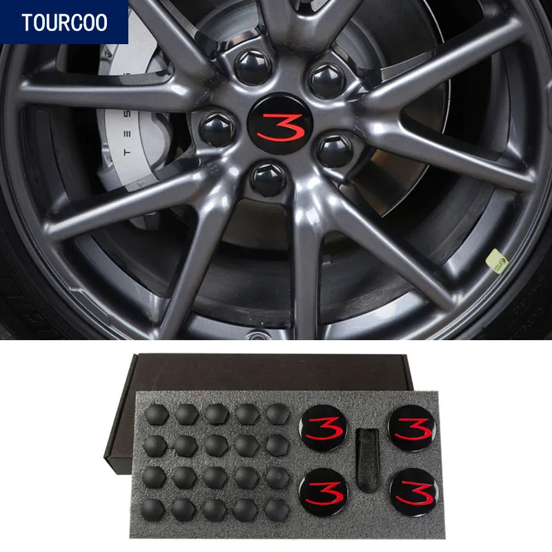 Для Tesla модель 3 Ступица колеса центр крышки винта крышка автомобиля модификация
