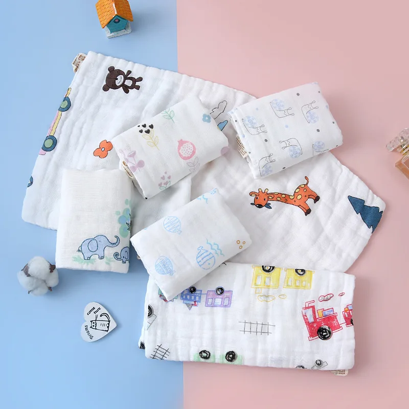 

6 Layers Baby Infant Towel Muslin Towel Handkerchiefs Diaper Wipe Towel