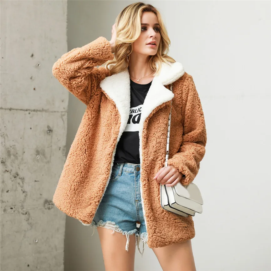 Зимнее женское пальто размера плюс весенние женские куртки одноцветная верхняя