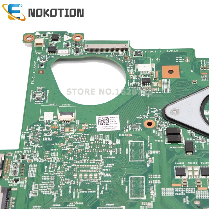 Материнская плата NOKOTION CN 0Y0RGW Y0RGW для ноутбука DELL Vostro 3550 v3550 материнская HD GMA HM67 DDR3
