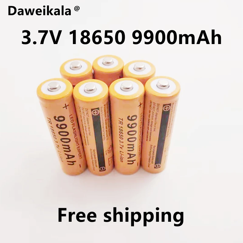 2021New18650 батарея 3 7 V 9900mAh перезаряжаемая литий-ионная для светодиодного фонарика