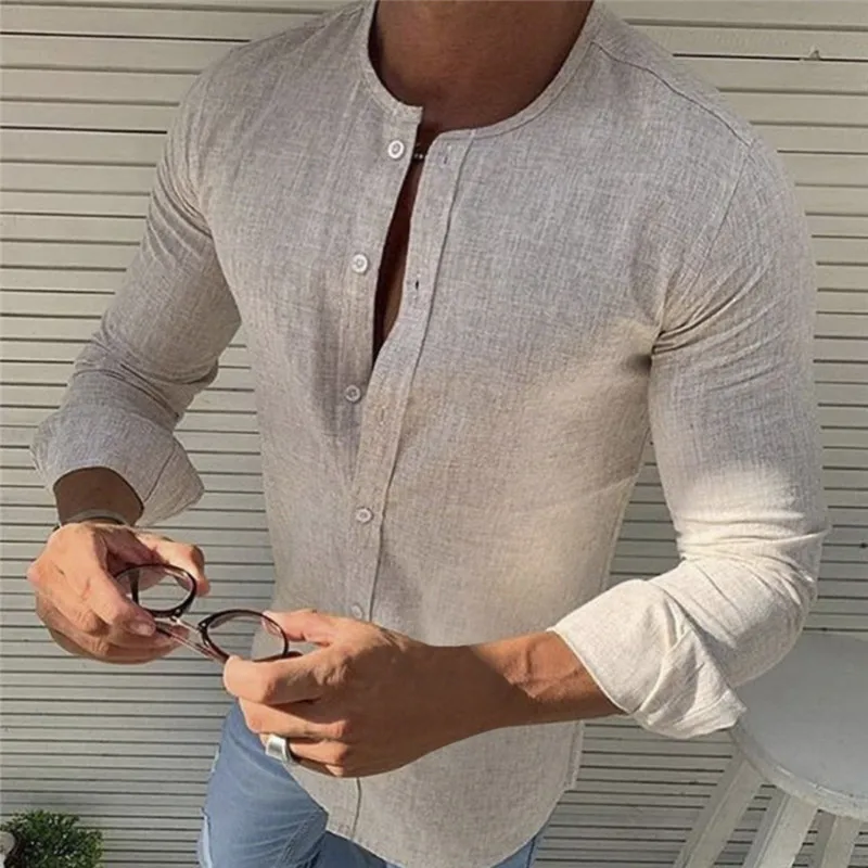 

Mens Short Sleeve Shirts Fashion Solid Color Shirts Summer Casual Button Short Sleeve Loose Blouse Tops Summer