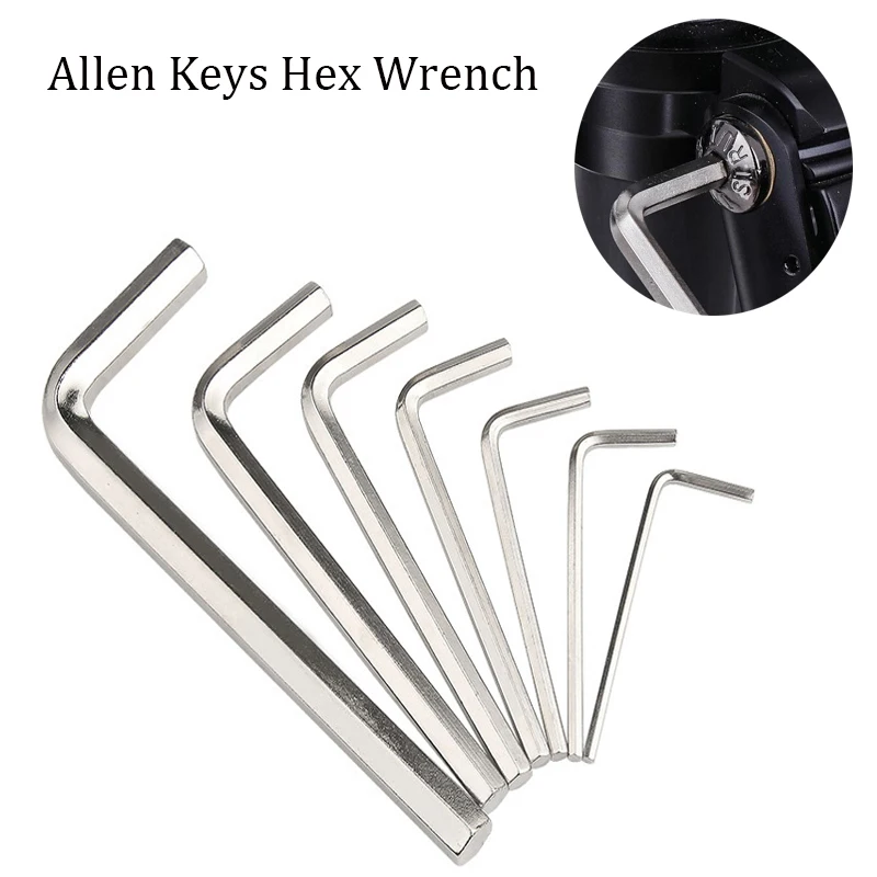 

1-10PCS Allen Wrench Metric Wrench Inch Wrench L Wrench Size Allen Key Short Arm Tool Set Easy To Carry In The Pocket