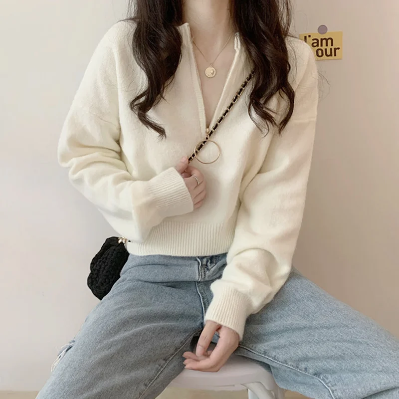 

Женский свитер с длинным рукавом, весна-осень-зима 2021