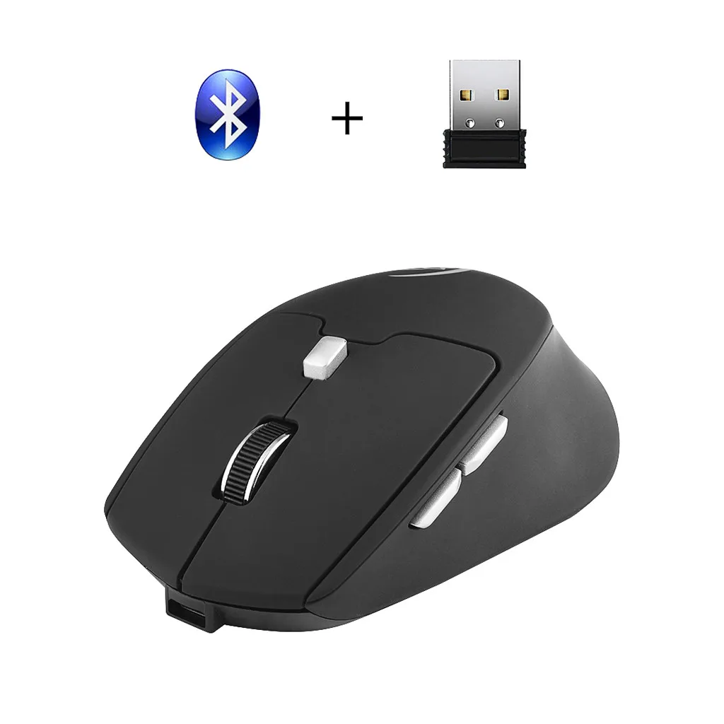 Binmer мышь G823 2 4G + Bluetooth проводная перезаряжаемая Мобильная USB для ноутбука игр