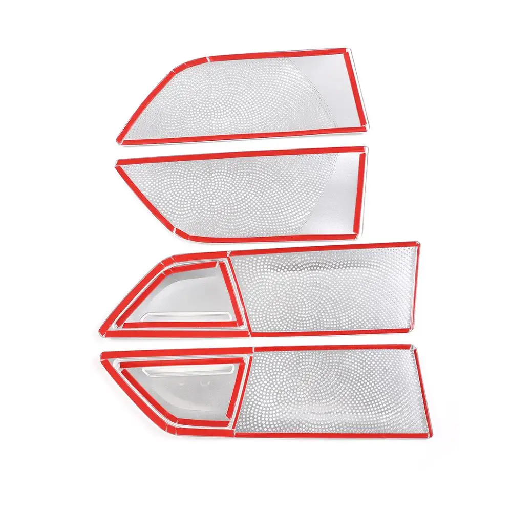 

For BMW 7 Series G11 G12 2016-2020 Aluminum Alloy Silver Door Speaker Cover Panel Trim Accessories Interior Car Accessories 6PCS