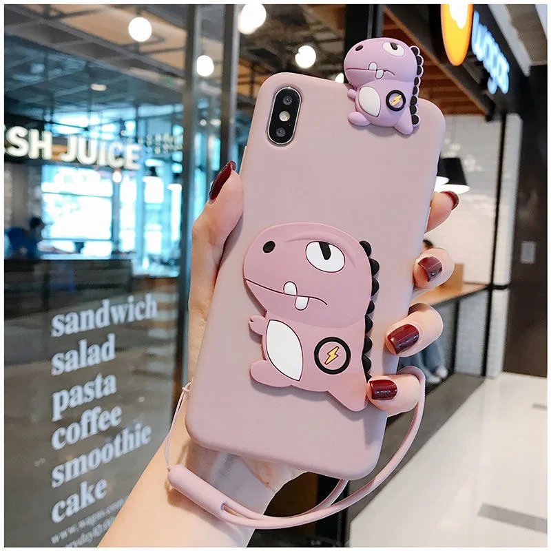 Динозавр для Samsung S6 S7 Edge S8 S9 S10 S20 Plus Ultrar Note 5 8 9 10 20 Мягкий ТПУ чехол телефона с
