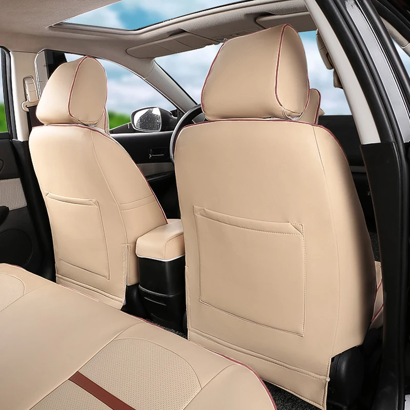 AutoDecorun Обложка из искусственной кожи сидений автомобиля для BMW 5 e60 чехлы наборы