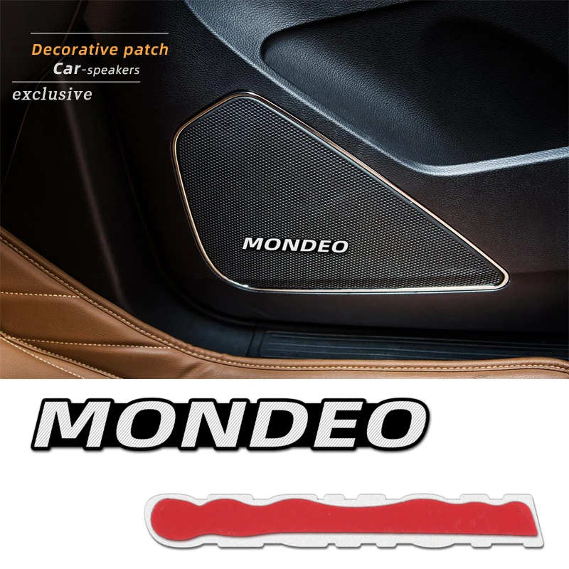 4 шт. 3D алюминиевый динамик стерео значок эмблема наклейка для Ford Mondeo mk3 mk4 mk5