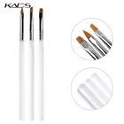 KADS 3 шт.компл. Белый Профессиональный Искусство Ногтей Кисть Живопись Инструмент Ручка Польский Кисть Искусство Ногтей Картина Кисти DIY