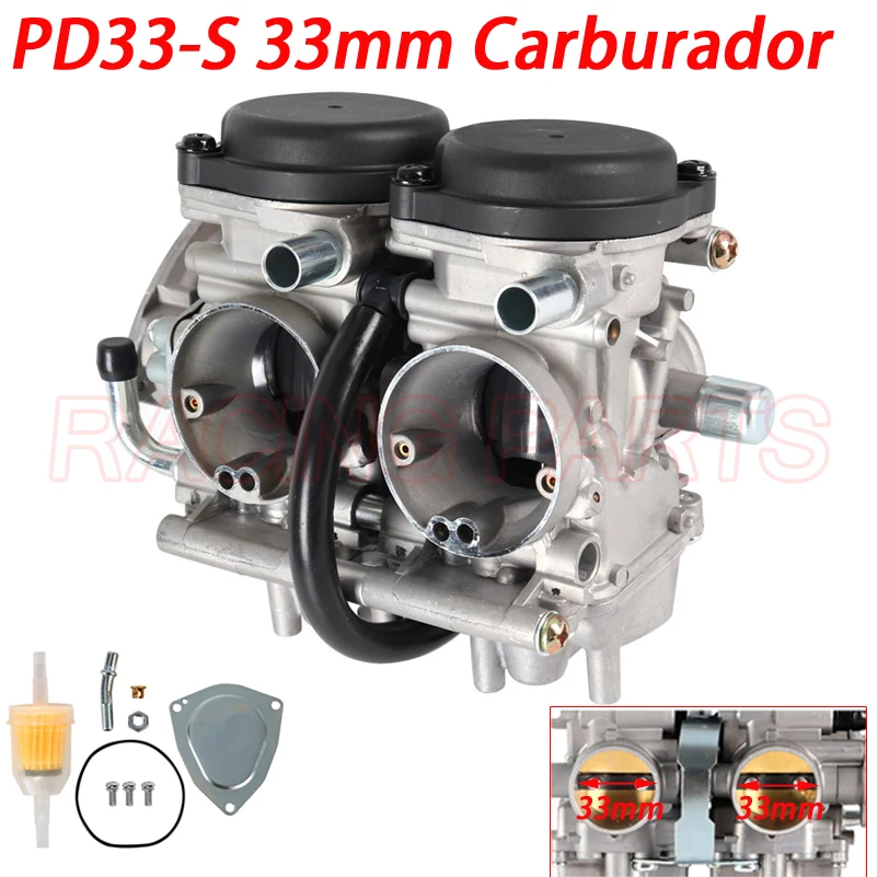 PD33-S Motorcycle Carburetor 33mm Carburador Carb For YAMAHA Raptor 660 660R YFM660 YFM 2001 2002 2003 2004 2005 | Автомобили и