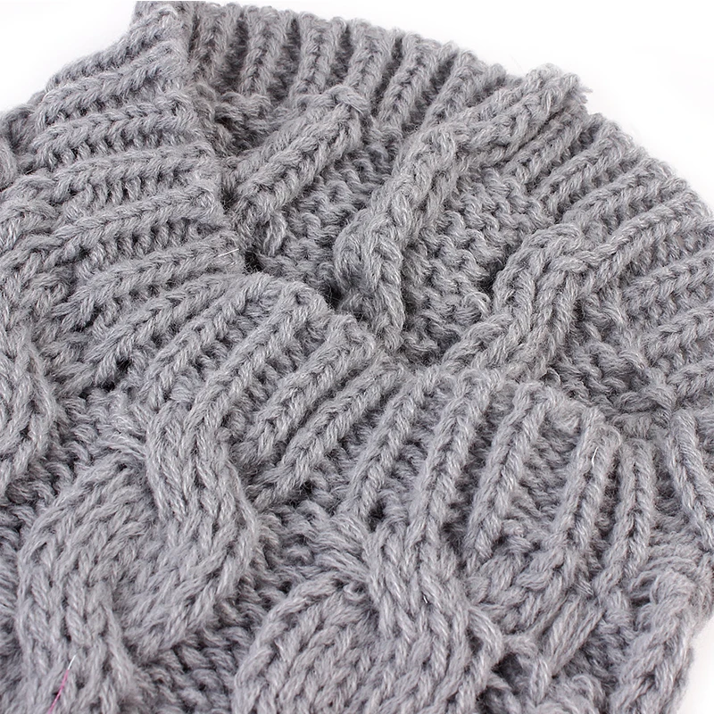 Зимняя вязаная одежда с принтом в виде собак Теплый джемпер свитер полоску