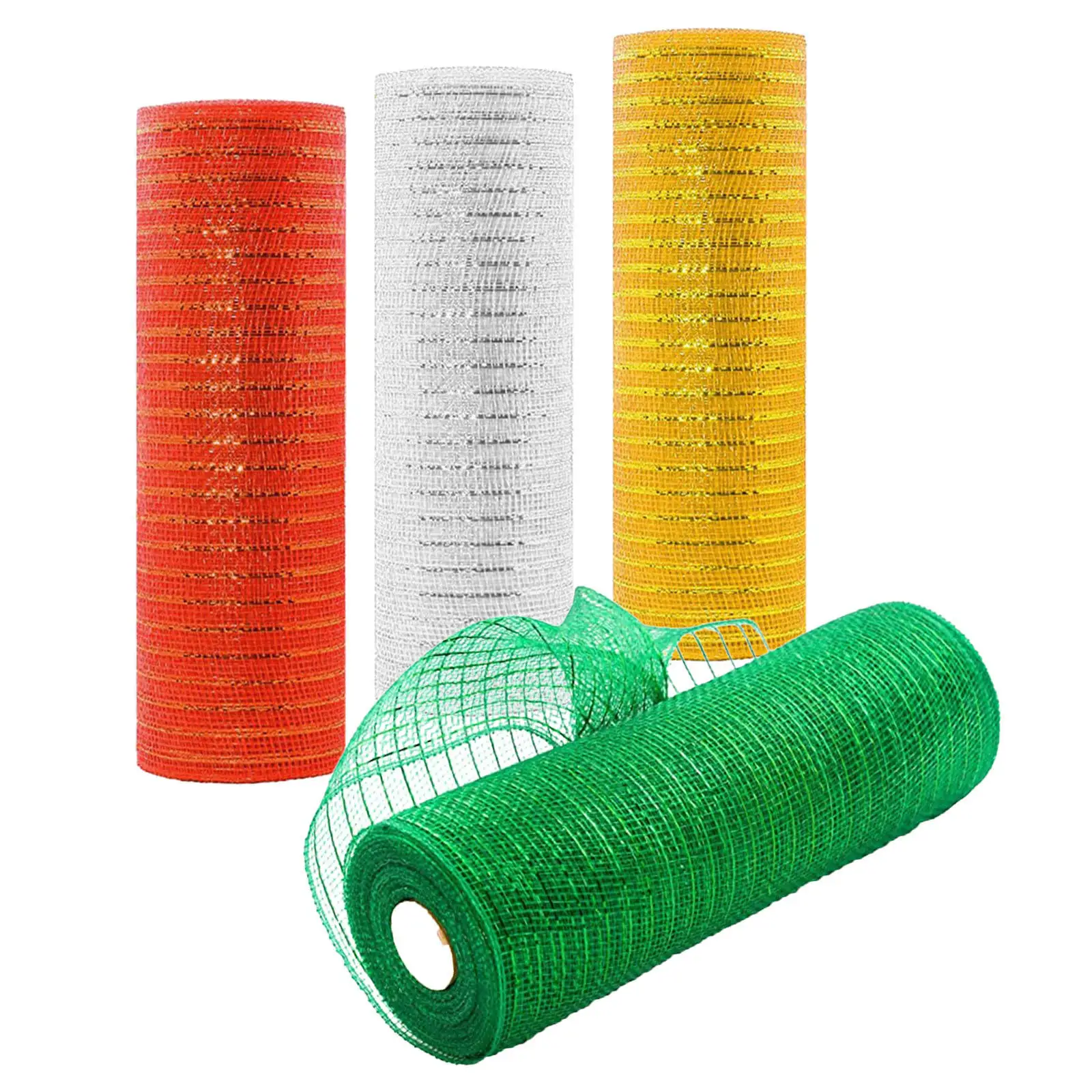

10 Inch（260mm） x 30 feet（10 yards） Deco Poly Mesh Ribbon Christmas halloween holiday decoration ribbon Bows or Package