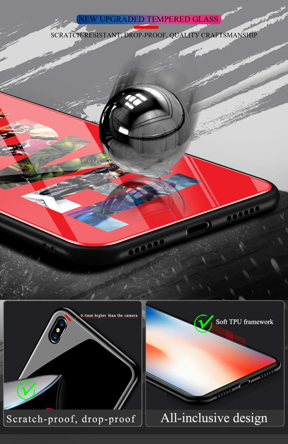 Для Xiao mi redmi note 7 Чехол из закаленного стекла Marvel чехол для телефона для redmi note 5 6 Xiaomi mi 5S 6x8 Lite mi 9 se mi x 2s DIY Чехол