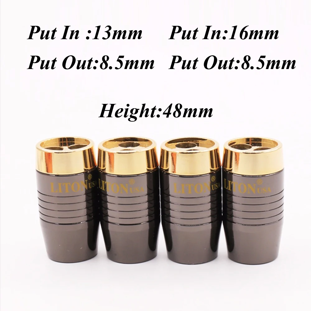 

4pcs Brass Audio Pants Y Splitter RCA Cable Speaker Cable Wire pant