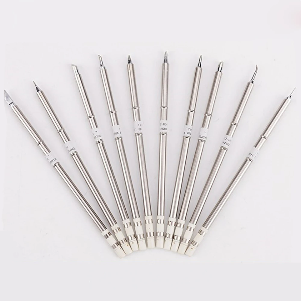 Наконечники для паяльника FEORLO T12- I B K IL B2 BL BC2 BC1 D08 D12 D16 D24 C1 C2, припой HAKKO наконечники для пайки, сварочные инструменты, 2 шт.