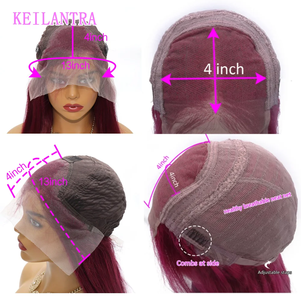 Парик из натуральных волос с прозрачной сеткой спереди прямые парики T-образной