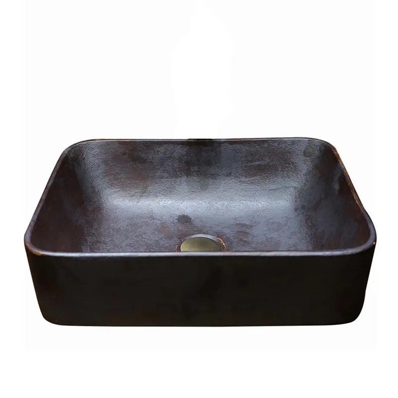 Керамическая раковина для ванной комнаты умывальника с ручной росписью круглая