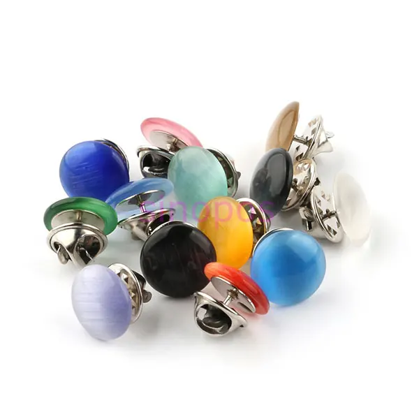 10 шт. женская блузка с защитой от подглядывания Опаловая брошь пуговицы без швов