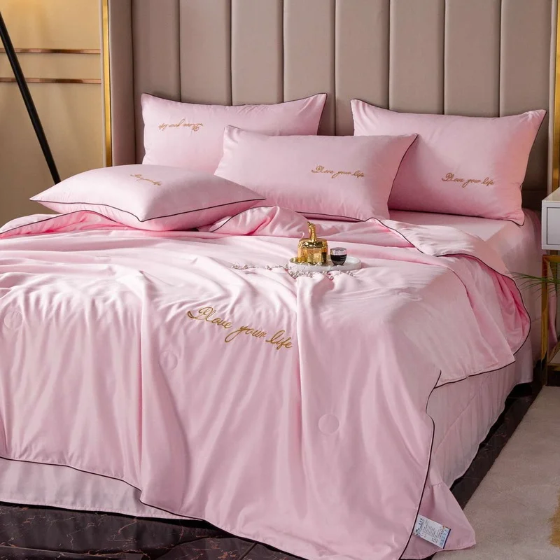 

Cover Bed Euro Bedding Set 200x230 Quilts for Double Home Textile Luxury Pillowcases Bedroom Comforter