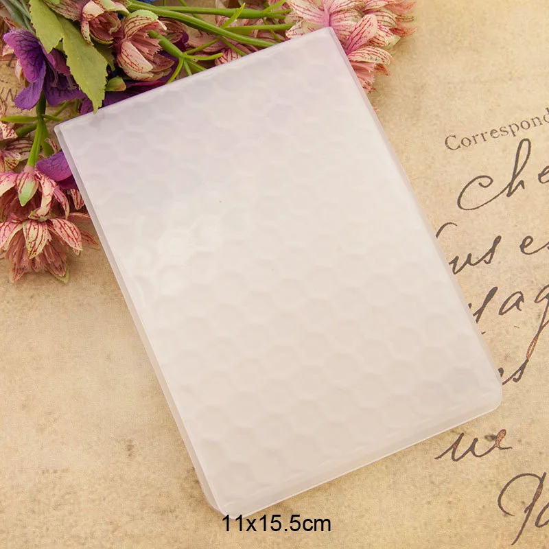 3D тиснение папка сотовая Скрапбукинг пластиковые тисненые папки для