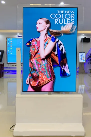 55 &quotдюймовый двухсторонний рекламный oled дисплей FHD цифровой вывеска для