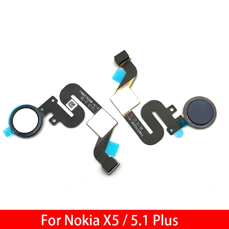 

Fingerprint Sensor Home Return Key Menu Button Flex Ribbon Cable For Nokia 5.1 Plus / X5 TA-1109 5.86