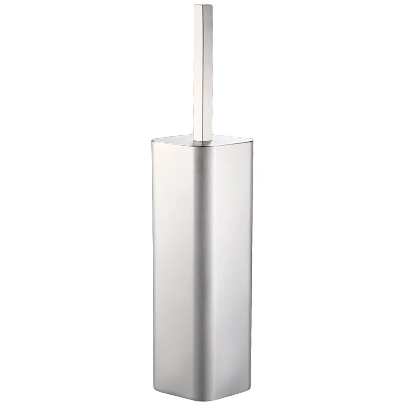 Полированная туалетная щетка и держатель из нержавеющей стали квадратная