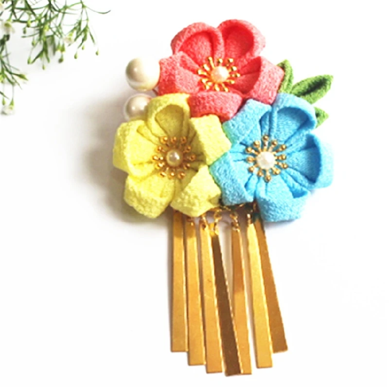 1 шт. заколка для волос в японском стиле с кисточками ханьфу кимоно аксессуары