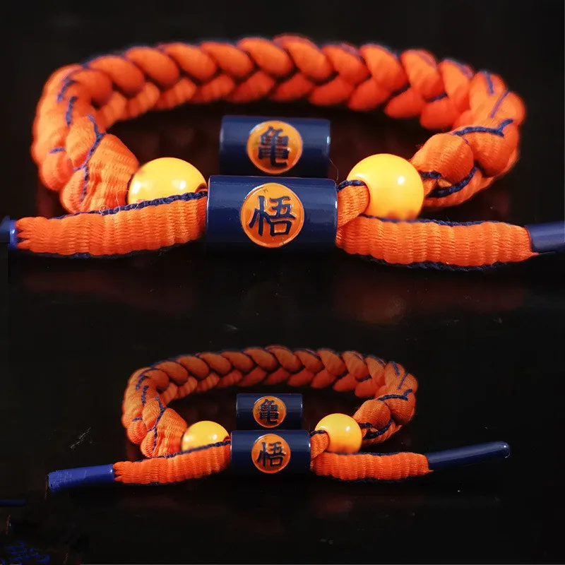 Anime Son Goku Kakarotto Vegeta Bracelet Cosplay Customes Cotton Hand-woven Strap Bangle Wristband Jewelry Props