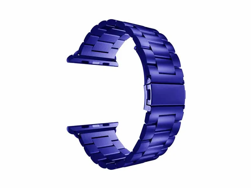 Ремешок для часов аpple ремешок из нержавеющей стали iWatch ремешок металлический ремешок розовый 38 40 42 44 ремешок Пряжка apple series 4 3 2 1