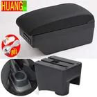 Для Защитные чехлы для сидений, сшитые специально для Volkswagen POLO подлокотник 2010-2018 217 2016 2015 2014 2013 новый для VW POLO Mk5 6R Vento автомобильный подлокотник центральной коробка для хранения USB