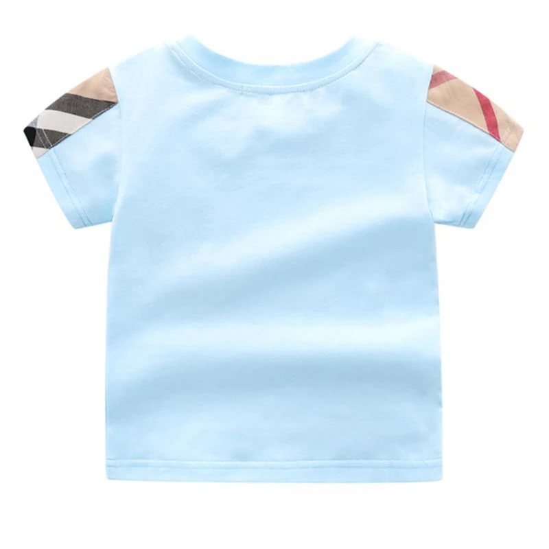 Boys Girls Short Sleeves T-shirt Baby Cotton Tee Tops Summer Clothing Short Tees Toddler Stripe T-shirt Cute Children Clothes