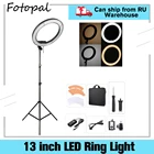 Светодиодное кольцо для фотосъемки, 13 дюймов, 5500 к, с регулируемой яркостью