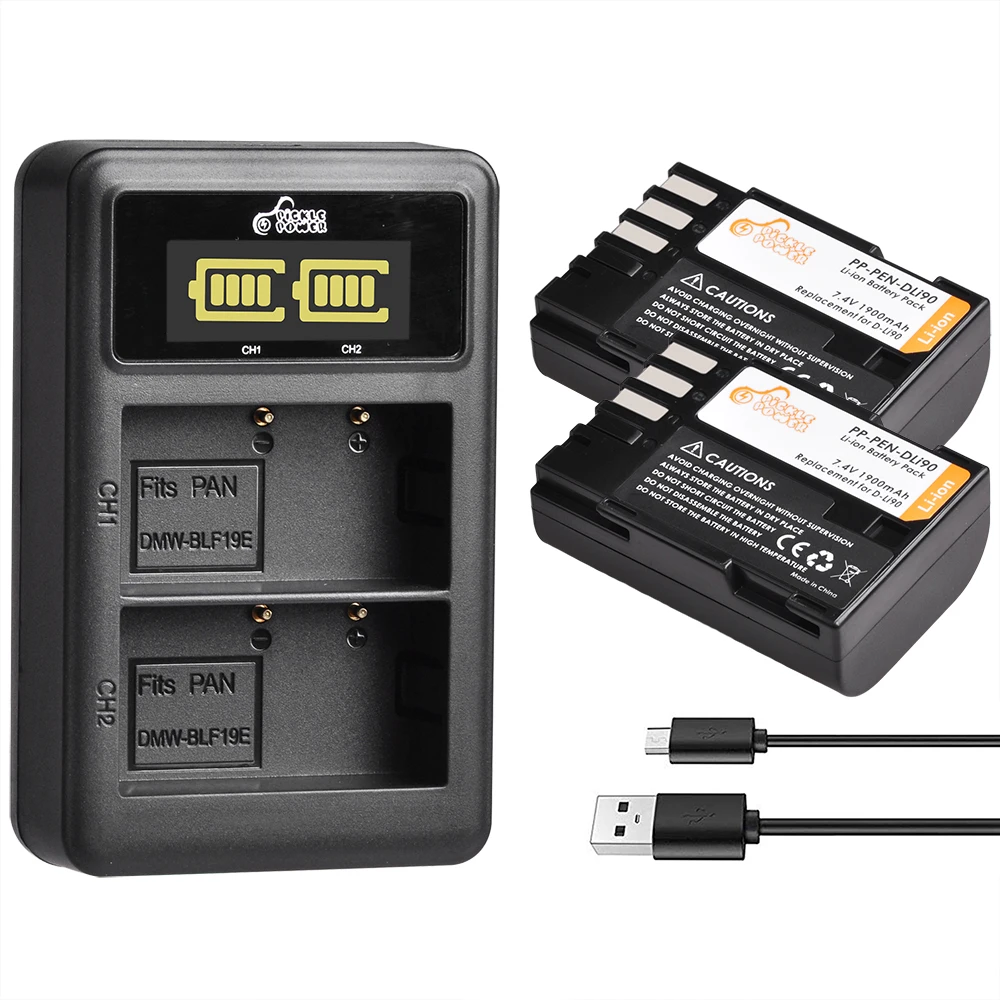 2 шт. двойное зарядное устройство для Pentax PENTAX | Электроника