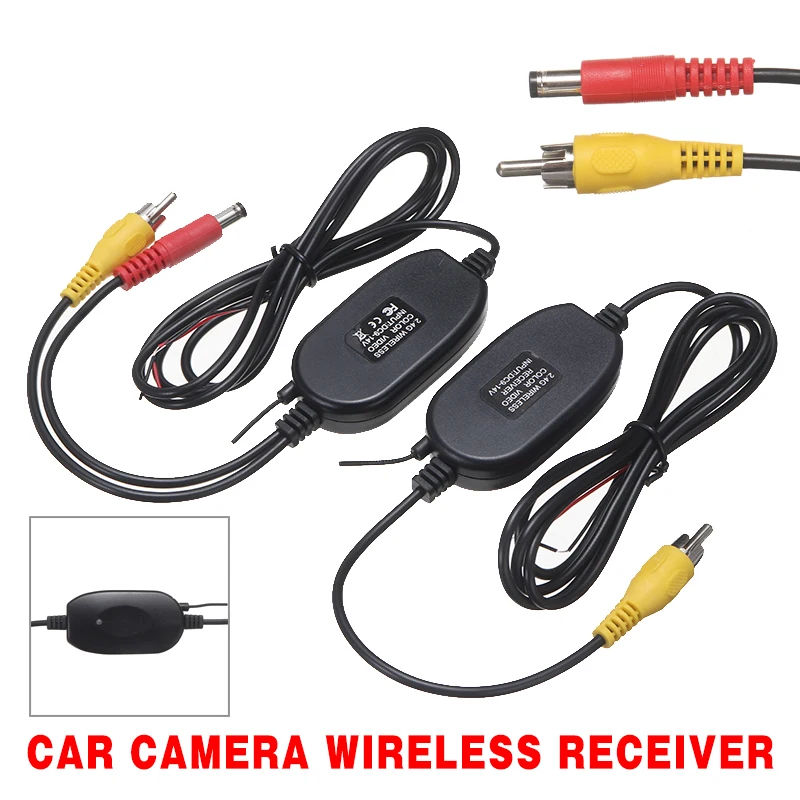 

2pc/set For DC12V Car Rear View Reverse Camera 2.4GHz Radio Transmitter Receiver Kit Auto Wireless Monitor Parking Vehicle CAM